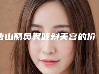 唐山侧鼻翼倾斜美容的价格大概多少